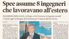 Spee assume 8 ingegneri che lavoravano all'estero